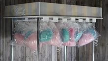 Load image into Gallery viewer, Candy Floss Cart, Cotton Candy Cart Various Sizes from 220cm (7ft) tall to 105cm (3ft) Tall, with Clear acrylic Top to Hold Sweets