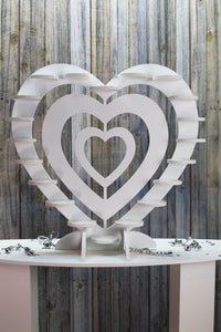 Cupcake Stand, Cupcake Wall, Ferrero Rocher Stand, White 10mm 61x62cm Waterproof Plastic. Holds 18 Cupcakes. Freestanding