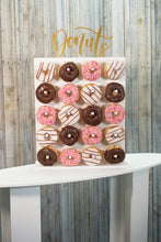 Load image into Gallery viewer, Donut Wall, Candy Cart. Various sizes available, with Acrylic Gold Sign