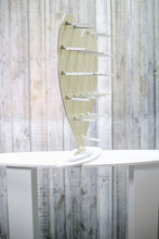 Load image into Gallery viewer, Donut Wall, Heart Design Holds 25 - 50 Donuts 61x61cm Brushed Gold Aluminium Freestanding