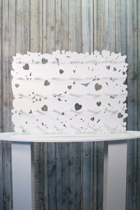 Donut Wall, Doughnut Wall  White Plastic Freestanding