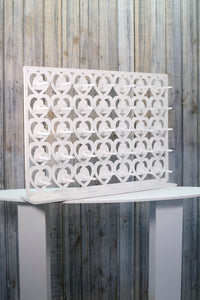 Donut Wall, Doughnut Wall White Plastic Freestanding