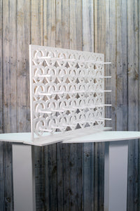 Donut Wall, Doughnut Wall White Plastic Freestanding