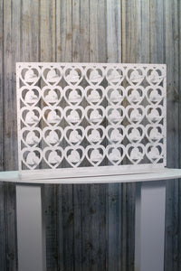 Donut Wall, Doughnut Wall White Plastic Freestanding