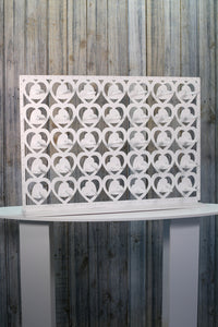 Donut Wall, Doughnut Wall White Plastic Freestanding