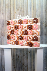 Donut Wall, Doughnut Wall  White Plastic Freestanding