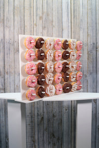 Donut Wall, Doughnut Wall White Plastic Freestanding