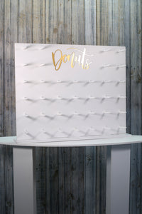 Doughnut Wall Donut Wall White. Holds 36-72 Donuts. 71x58cm Holds 36-72 Donuts