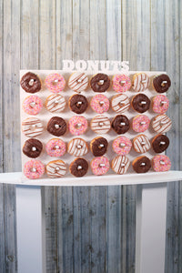 Donut Wall, Doughnut Wall  White Plastic Freestanding