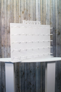 Donut Wall, Doughnut Wall  White Plastic Freestanding