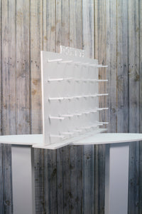 Donut Wall, Doughnut Wall  White Plastic Freestanding