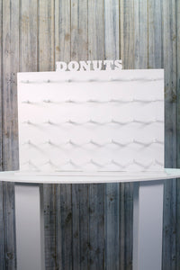 Donut Wall, Doughnut Wall  White Plastic Freestanding