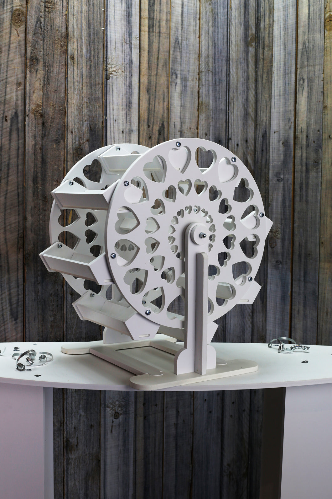 Ferris Wheel Candy Cart 10mm White Plastic, Various Size Options 30cm - 90cm Waterproof Plastic. Freestanding