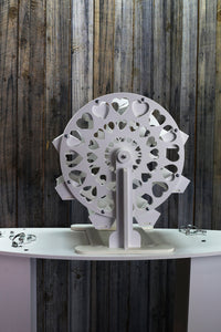 Ferris Wheel Candy Cart 10mm White Plastic, Various Size Options 30cm - 90cm Waterproof Plastic. Freestanding