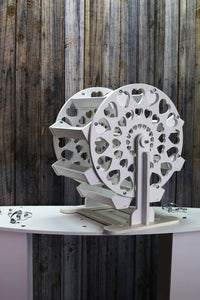 Ferris Wheel Candy Cart 10mm White Plastic, Various Size Options 30cm - 90cm Waterproof Plastic. Freestanding