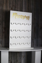 Load image into Gallery viewer, Macaron wall Macaron Display stand. Holds 20 Macarons. 42cmx65cm Holds 20 Macarons White waterproof plastic 10mm