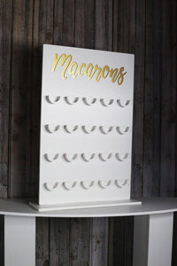 Macaron wall Macaron Display stand. Holds 20 Macarons. 42cmx65cm Holds 20 Macarons White waterproof plastic 10mm