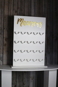 Macaron wall Macaron Display stand. Holds 20 Macarons. 42cmx65cm Holds 20 Macarons White waterproof plastic 10mm