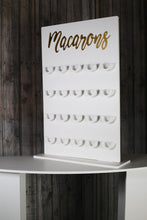 Load image into Gallery viewer, Macaron wall Macaron Display stand. Holds 20 Macarons. 42cmx65cm Holds 20 Macarons White waterproof plastic 10mm