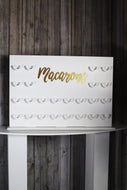 Macaron wall Macaron Display stand. Holds 28 Macarons. 71cmx 50cm Holds 24 Macarons White waterproof plastic 10mm