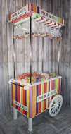 Sweet Cart, Candy Cart Various Sizes from 220cm (7ft) tall to 105cm (3ft) Tall, with Clear acrylic Top to Hold Sweets