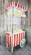 Popcorn Cart, Candy Cart Various Sizes from 220cm (7ft) tall to 105cm (3ft) Tall, with Clear acrylic Top Box to Hold Popcorn