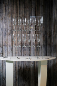 Bubbles Wall, Prosecco Wall, Champagne Wall, Freestanding. Clear acrylic. Various Size Options