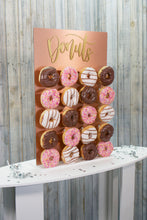 Load image into Gallery viewer, Rose Gold Donut Wall, with Gold Donut Text. Various sizes available