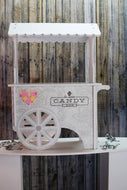 Candy Cart Sweet Cart Sweet Stand Candy Stand Made from White 10mm Waterproof Plastic Various Sizes. Fully printed