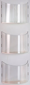 Clear Pockets for sweet walls, clear plastic in packs of 3.Curved Panels